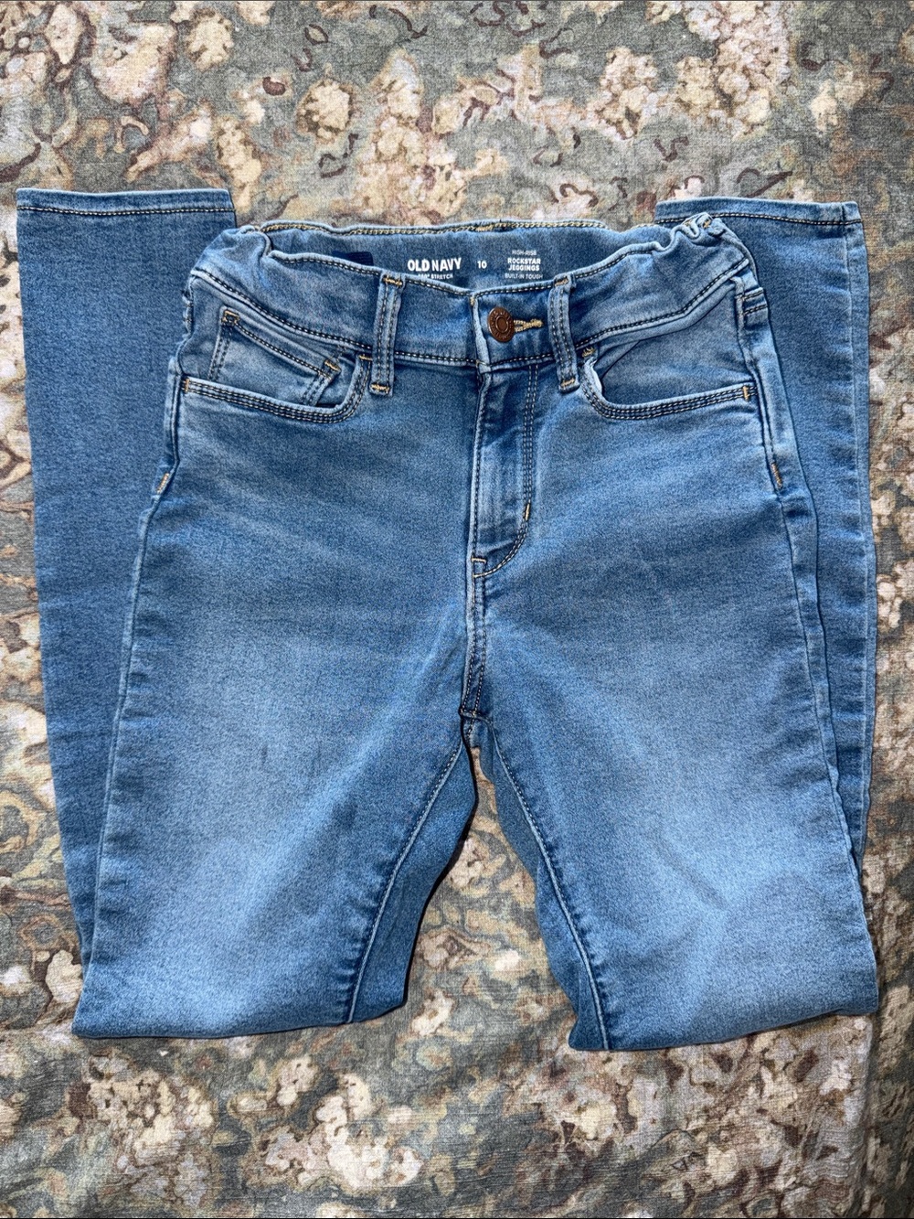 Old Navy 360 Stretch Light Blue Kids Rockstar Jeggings Skinny Jeans